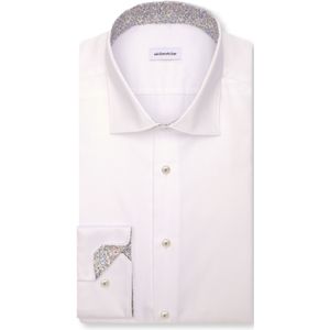 Seidensticker - Businessoverhemd - Wit - Slim Fit - Lange Mouwen - Kentkraag