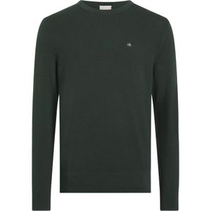 Calvin Klein heren pullover katoenmengsel, donkergroen - Maat: S