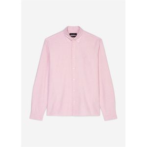 Marc O'Polo regular fit heren overhemd, Oxford, framboos roze dessin 35/36