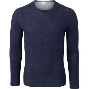 OLYMP Level 5 body fit trui katoen, O-hals, marine blauw -  Maat: M