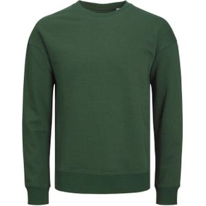 JACK & JONES Star basic sweat crew neck regular fit, heren sweatshirt katoenmengsel met O-hals, groen