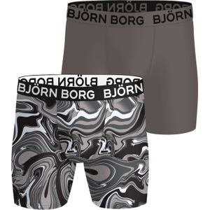 Bjorn Borg - Sports Microfiber - Boxershorts - Grijs - 2-pack