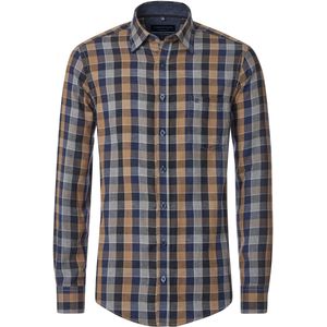 CASA MODA Sport comfort fit overhemd, flanel, grijs geruit
