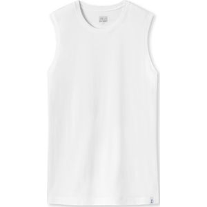 Schiesser - Long Life Soft - Onderhemd - White - Katoen Zijde Elastaan