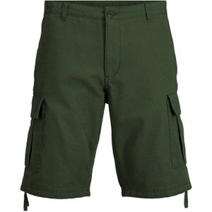 JACK & JONES Cole Barkley Cargo Shorts loose fit, heren shorts, groen