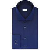 Seidensticker - Businessoverhemd - Donkerblauw - Regular 1/1 Kentkraag Structuur