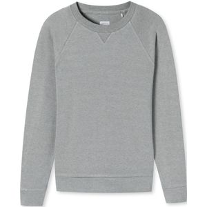 SCHIESSER Mix+Relax T-shirt, dames sweatshirt lange mouwen interlock grijs-melange