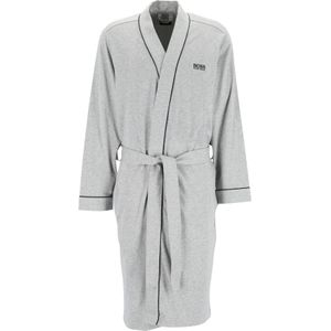 HUGO BOSS heren ochtendjas (dun), kimono, grijs -  Maat: XL