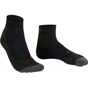 FALKE TE2 Short dames tennis sokken kort, zwart (black) -  Maat: 35-36