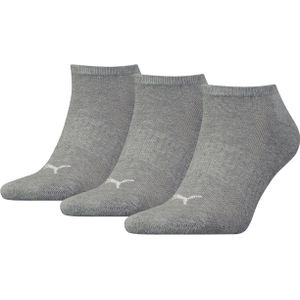Puma Cushioned Sneaker Unisex (3-pack), unisex enkelsokken, middengrijs melange