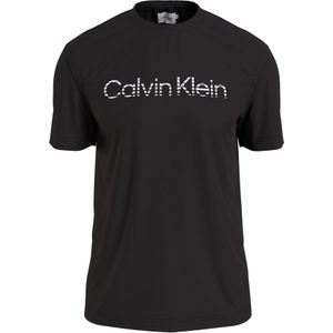 Calvin Klein Degrade Logo T-shirt, heren T-shirt korte mouw O-hals, zwart -  Maat: XL