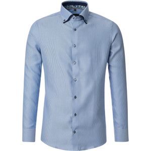 VENTI modern fit overhemd, mouwlengte 72 cm, twill, blauw