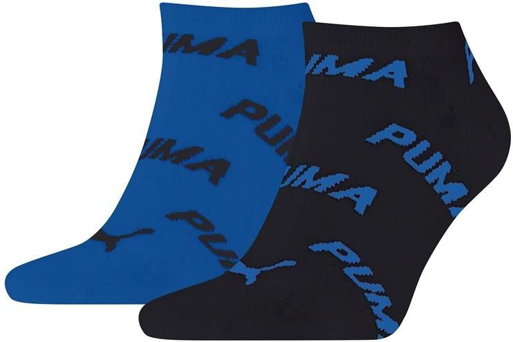 Puma - Unisex - Enkelsokken - Blauw - Grijs - 2-pack