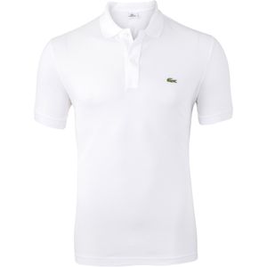 Lacoste Slim Fit polo, wit -  Maat: M