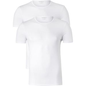 Emporio Armani T-shirts Pure Cotton (2-pack), heren T-shirts O-hals, wit