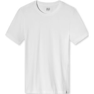 SCHIESSER Long Life Soft T-shirt (1-pack), heren shirt korte mouwen jersey elastisch ronde hals wit -  Maat: S
