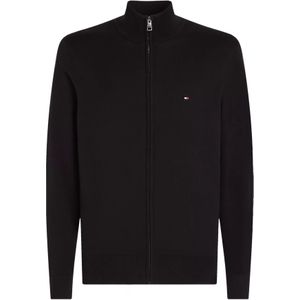 TOMMY HILFIGER Gebreid vest 'Essential'  zwart