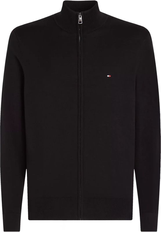 TOMMY HILFIGER Gebreid vest 'Essential'  zwart