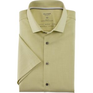 OLYMP 24/7 Level 5 body fit overhemd, korte mouw, Dynamic Flex, groen