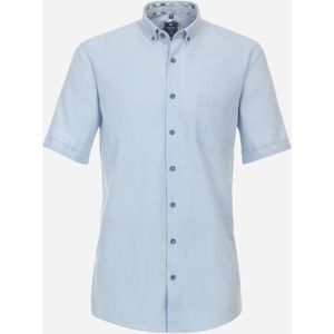 3 voor 99 | Redmond comfort fit overhemd, korte mouw, popeline, blauw 39/40