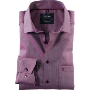 OLYMP Luxor modern fit overhemd, popeline, granaat