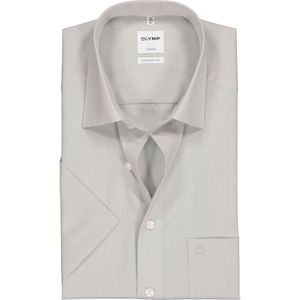 OLYMP Luxor comfort fit overhemd, korte mouw, grijs 48
