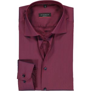 ETERNA modern fit overhemd, superstretch lyocell heren overhemd, bordeaux rood 42