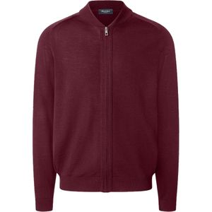 MAERZ Classic Fit heren vest met rits wol, bordeaux rood
