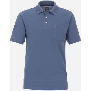 Redmond regular fit heren polo, pique, blauw -  Maat: XXL