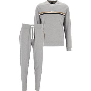 BOSS Long Set, heren lounge set, middengrijs