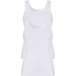 TEN CATE Basic women shirt (2-pack), dames hemd brede banden, wit -  Maat: XXL
