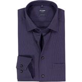 OLYMP - Luxor - Overhemd - Paars - Strijkvrij - Boordmaat 39