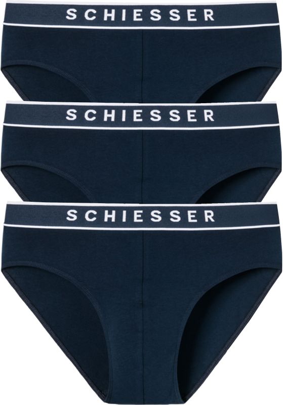SCHIESSER - 95/5 - Rioslips - Donkerblauw - 3-pack