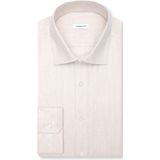 Seidensticker slim fit overhemd, herringbone, beige