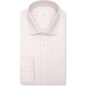 Seidensticker slim fit overhemd, herringbone, beige