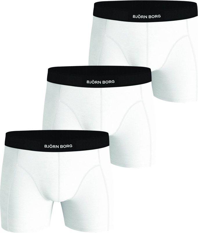 Bjorn Borg - Cotton Stretch - Boxershorts - Wit - 3-pack