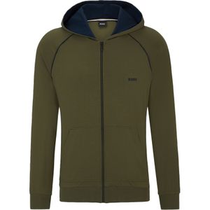 BOSS Mix&Match Jacket, heren lounge vest, donkergroen