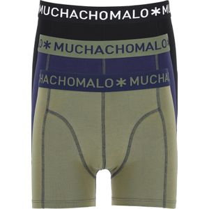 Muchachomalo boxershorts, 3-pack, blauw, groen, zwart -  Maat: M