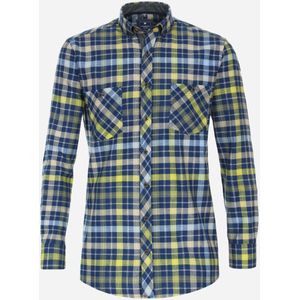 3 voor 99 | Redmond comfort fit overhemd, popeline, groen geruit