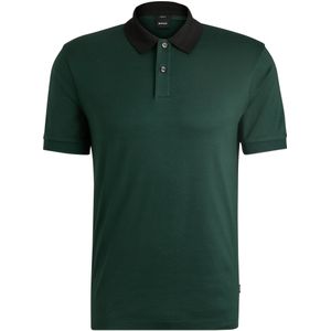 BOSS Phillipson slim fit heren polo - pique - groen