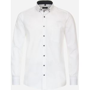 3 voor 99 | Redmond comfort fit overhemd, popeline, wit dessin 51/52