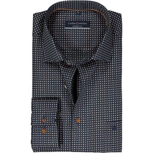 CASA MODA comfort fit overhemd, popeline, blauw dessin
