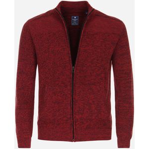 Redmond - Heren Vest - Rood - Katoenmengsel - Opstaande Kraag