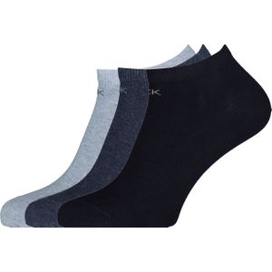 Calvin Klein damessokken Chloe (3-pack), enkelsokken, 3 tinten denim blauw
