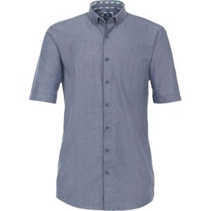 3 voor 99 | Redmond modern fit overhemd, korte mouw, popeline, blauw