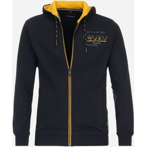 CASA MODA comfort fit vest extra lange mouw, blauw