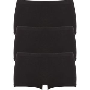 TEN CATE Basic women shorts (3-pack), dames boxers middelhoge taille, zwart