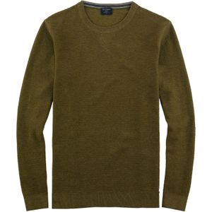 OLYMP Casual modern fit pullover katoen, kaki