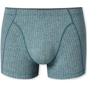 SCHIESSER 95/5 boxer (1-pack), heren short biologisch katoen gedessineerd denim blauw -  Maat: M