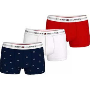Tommy Hilfiger - Trunk - Boxershorts - Rood Wit Blauw - 3-pack
